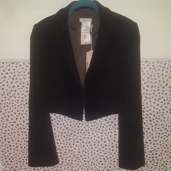 Rene Lezard | Black Wool Crop Jacket | Sz 4 - Picture 7 of 8